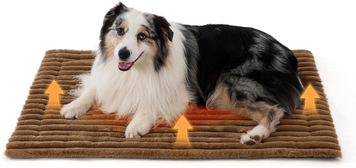 Bedsure ComfyFleece Self Warming Cat Bed Mat - Caramel / 41.0"L x 29.0"W
