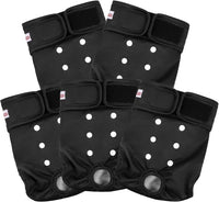 Washable Reusable Female Dog Diapers Small Medium Large Doggie Puppy - Black / Large / 5 - image 2