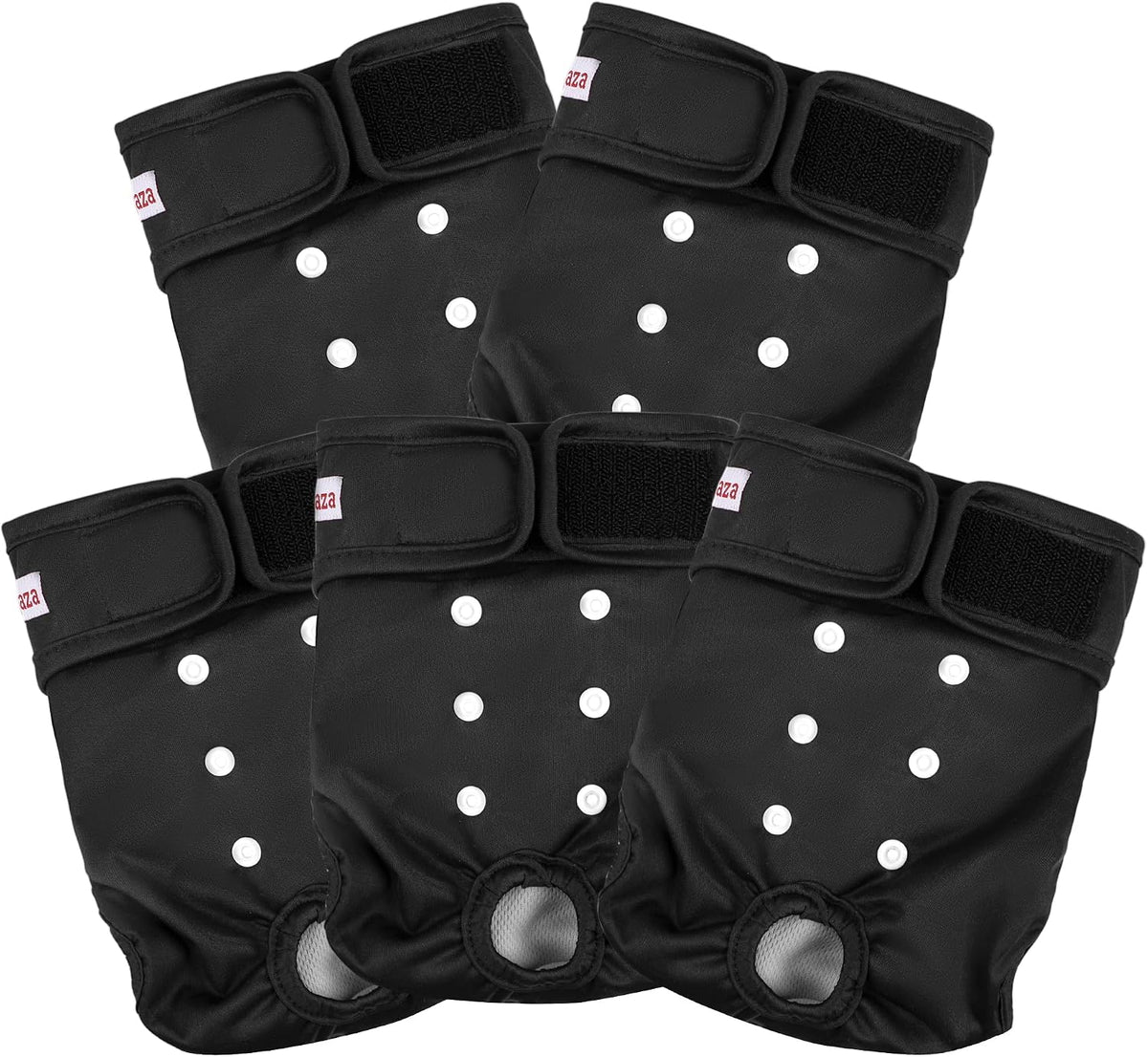 Washable Reusable Female Dog Diapers Small Medium Large Doggie Puppy - Black / Large / 5 - image 2