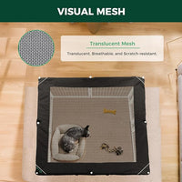 FXW Homeplus Unleashed Indoor Dog Playpen - Stress-Free and Safe Play, Heavy Duty 24 Inch 8 Wire Panels with Playpen Cover for Puppy and Small Dogs, White│Patented
