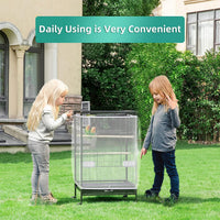 Bird Cage Seed Catcher, Seed Catcher Guard Net Cover - Solid-white / 15.7" x87" - image 2