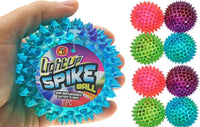 JA-RU Light Up Rubber Spike Balls Fidget Toy 695-4p – Fun for Kids & Family - Spike Balls / 8 Giant Balls