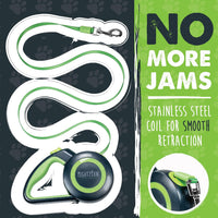 Mighty Paw Retractable Dog Leash, for Large Dogs, Auto-Locking - Original Green / 50 - 110 lbs - image 3