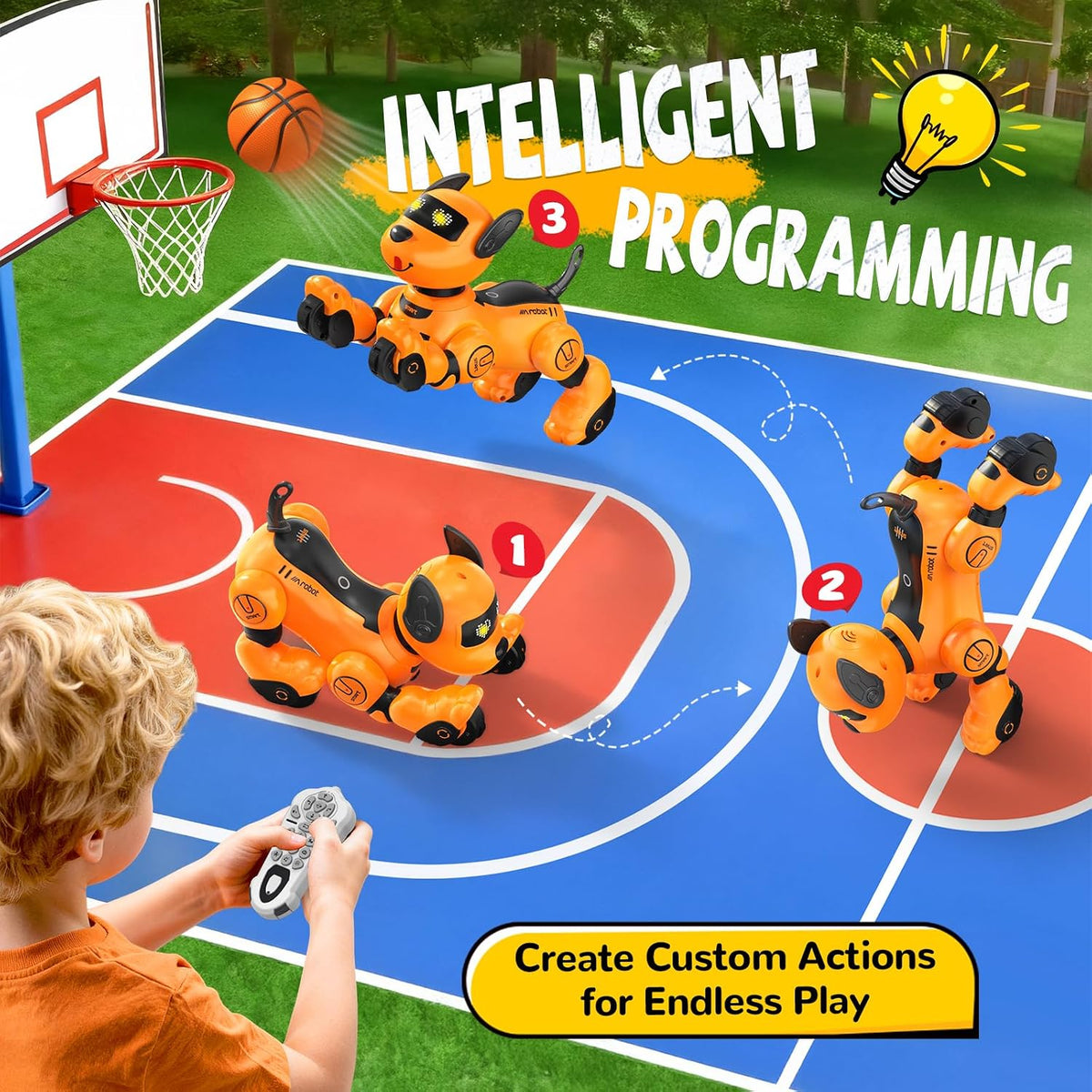 anysun programmable remote control robot dog toy for kids - view 15