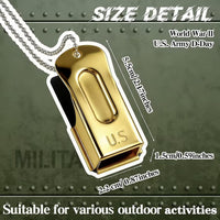 Jenaai 3 Pieces Brass Dog Training Clicker with Chain for Dogs Cats - Gold - image 2