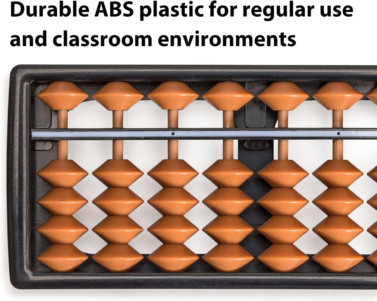 YMI Soroban Japanese Abacus, 13 Column, Montessori Math Tool - 10.5 inch - image 3