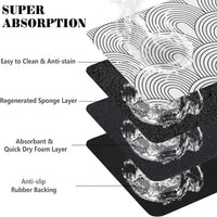 Dog Food Mats for Floors Absorbent, Pet Cat Food Mat - XL(24"×32") / 01-White - image 3