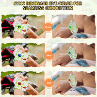 Fygurso kids walkie talkies, 2-pack green dinosaur design with adjustable wristbands - view 8