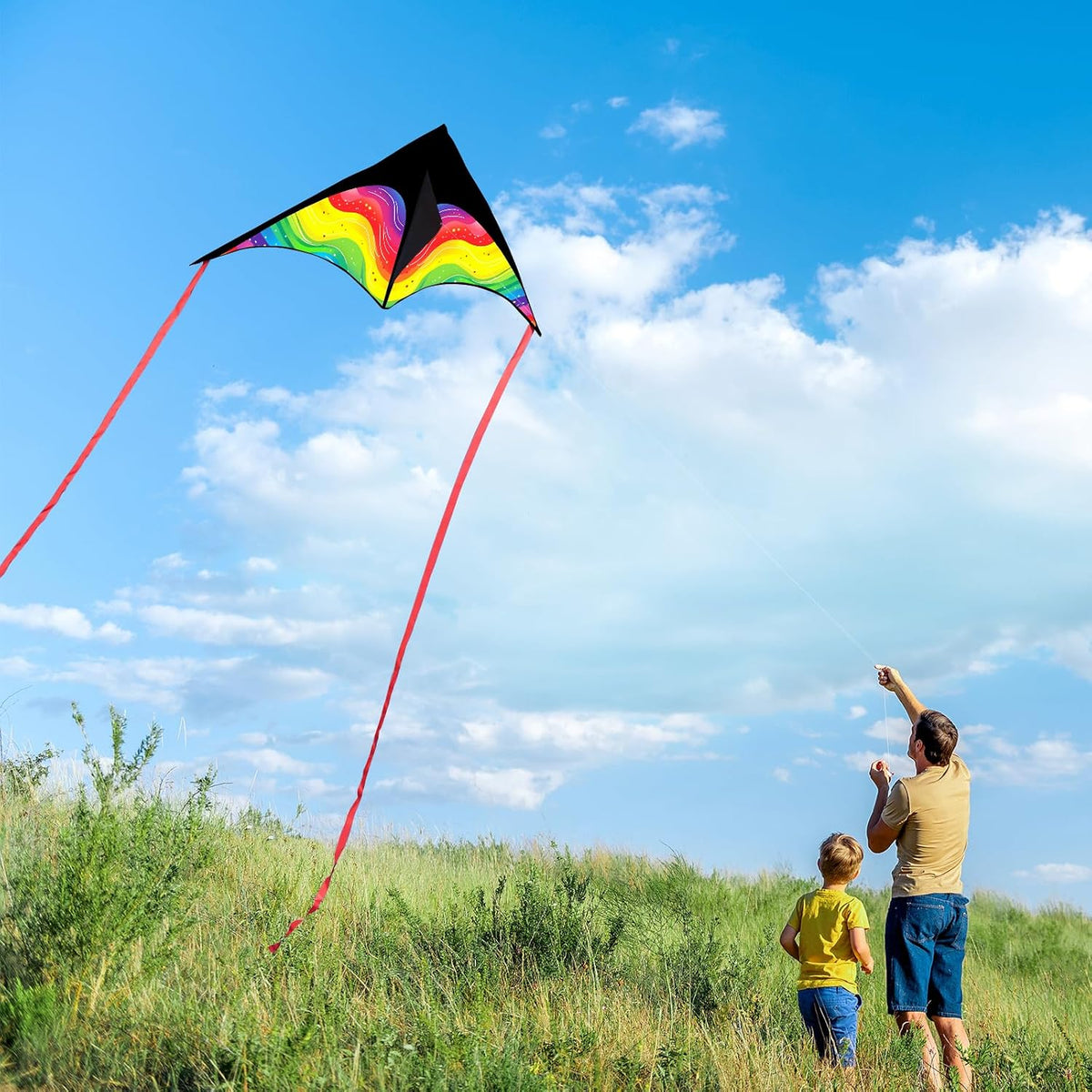 Xida Butterfly Kites for Kids and Adults Easy to Fly - 3 Pack (Delta+ Pink Butterfly+Octopus) - image 3