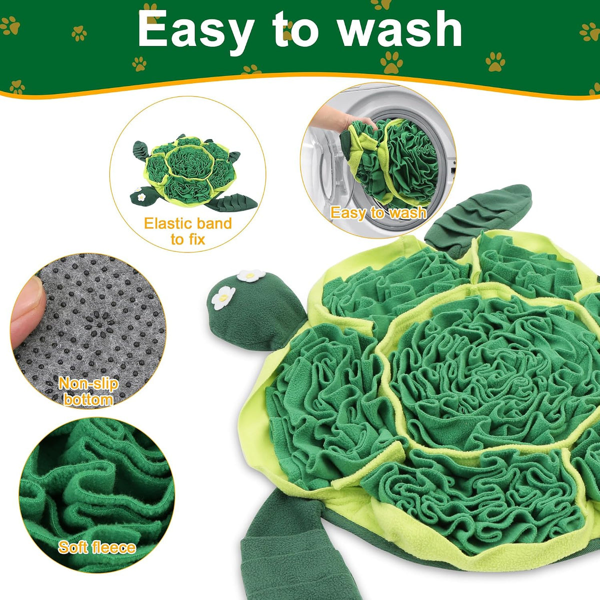 Snuffle Mat for Dogs - Interactive Puzzle Feeding Game for Stress Relief & Foraging Skills | Dog - image 2