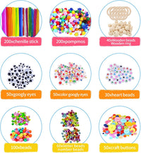 Itopstar 3000 Kids Arts and Crafts Supplies for Kids Crafting Supply - Green 3000pcs - image 2