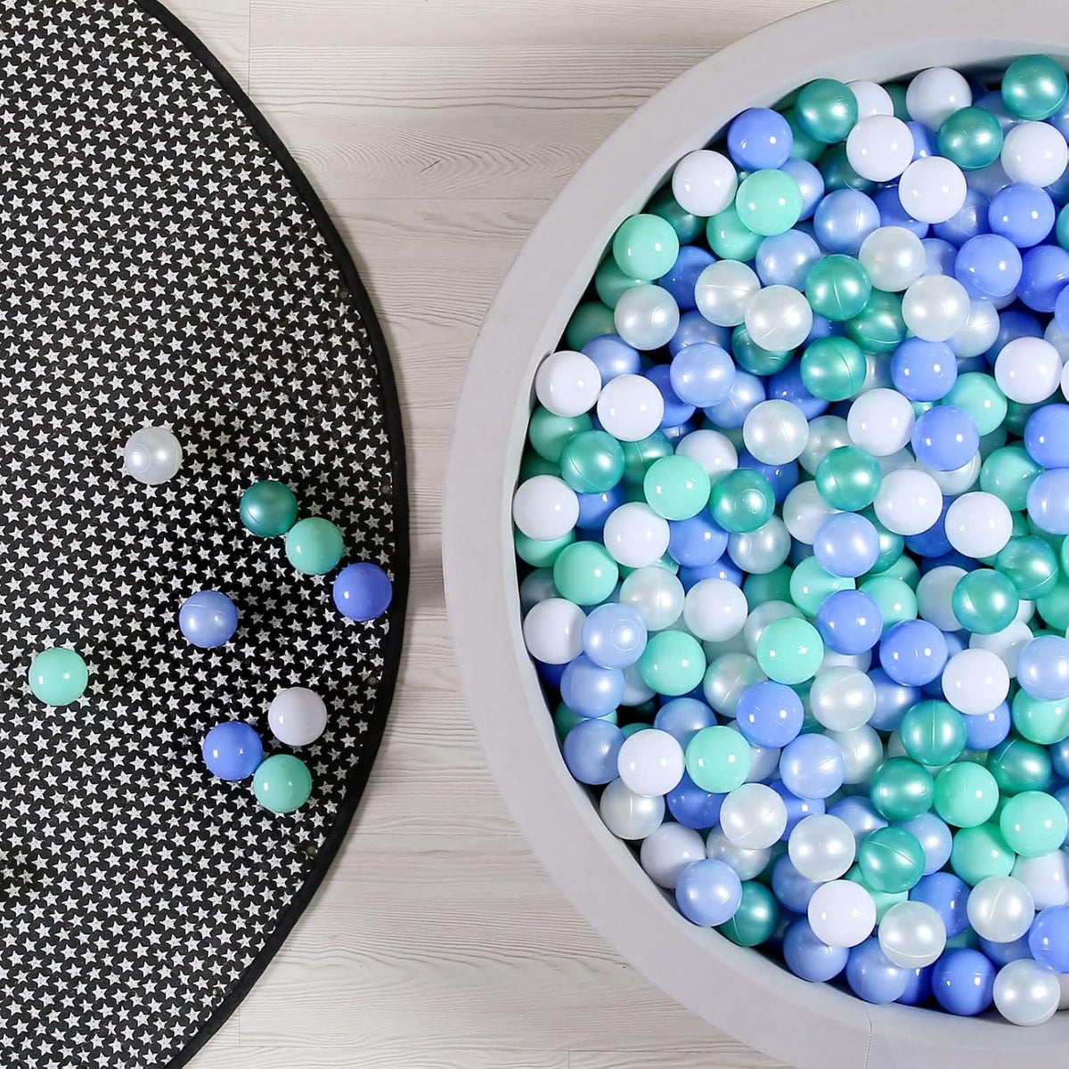 GOGOSO Ball Pits Balls for Toddlers Pack of 50 100 200 Plastics Shape - D / 100 balls - image 3