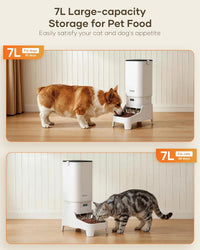 Automatic Dog Feeder with Elevated Stand - White-7L Standard / Basic with Stand - image 3