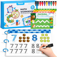 JoyCat seek and find activity book with dry erase markers, cloth and storage bag