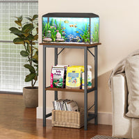 Snughome 10-20 Gallon Fish Tank Stand - Rustic Brown / 10 Gal-2 Tier - image 2