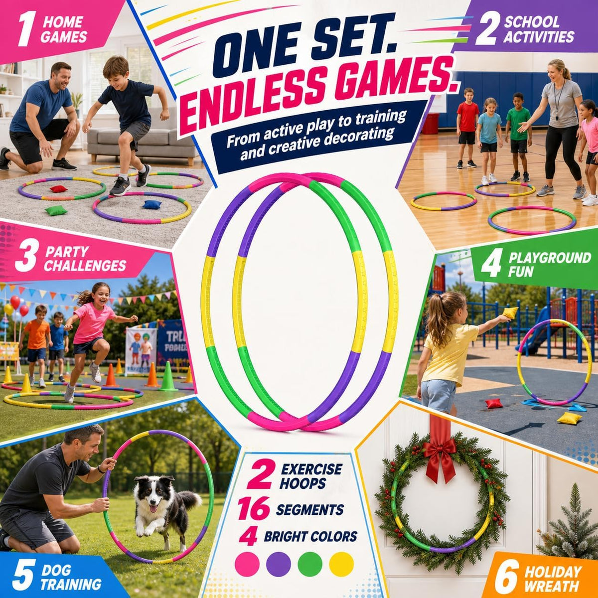 Color Hoop, Size & Length Adjustable - image 4