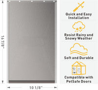 2-Pack Medium Dog Door Replacement Flaps with Screws – Essentials for Dogs - Large*2 - image 2
