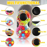Skylety 2 Fidget Pad Game Controller Fidget Toy - Colorful and Black Style - image 3