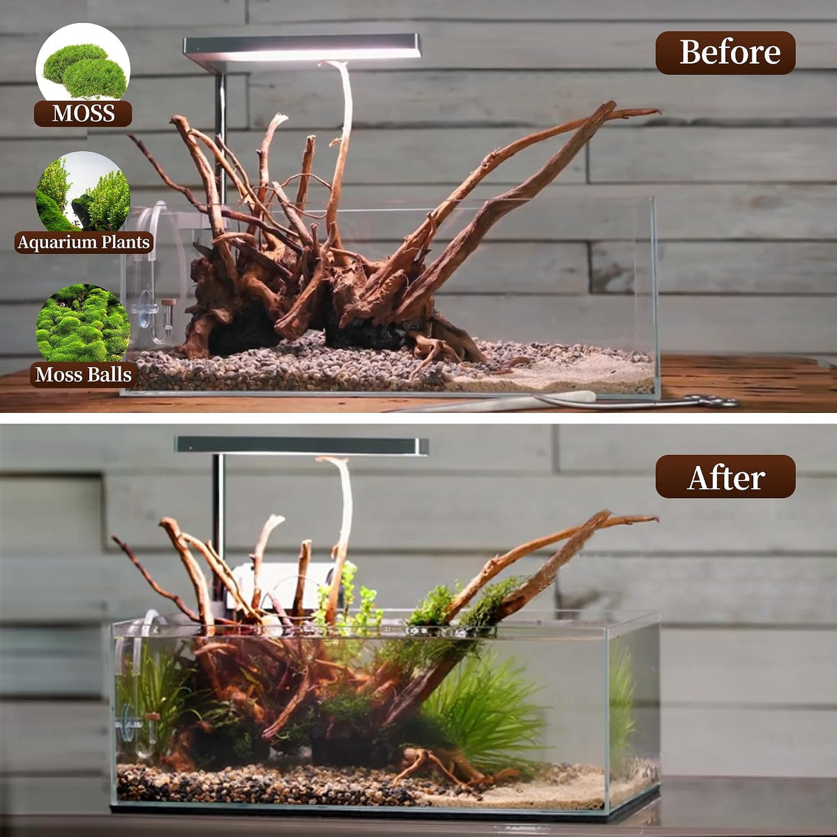 majoywoo Natural Driftwood for Aquarium Decor Fish Tank Decor Reptile - Spiderwood 13 to 17 Inch(Pack of 1) - image 3