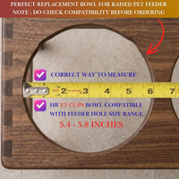Pet Feeder Stainless Steel Dog Bowls Replacement 8" Diameter 2-Pack – Essentials for Dogs - 2.5 cup (Standard) / Double Pack - image 3