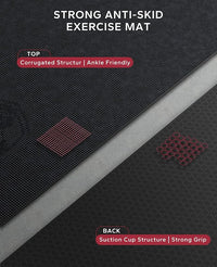 HAPBEAR Extra Large Exercise Mat-7'x5'/6'x8'/6'x9'/6'x10'/6'x12'x8mm(1/3 inch),Non-Slip, Ultra Durable, Thick Workout Mats for Home Gym Flooring Cardio, Yoga Mats for Fitness, High-Density Exercise Mat, Shoes-Friendly