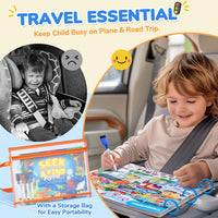 JoyCat seek and find activity book with dry erase markers, cloth and storage bag - view 23