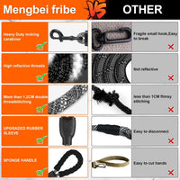 Double Dog Leash, No Tangle, Detachable360° Swivel - Black / L (40-150 lbs) - image 2