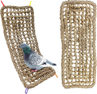 Bird Seagrass Mat 30 x 7 Inch Parrot Natural Seagrass Woven Net - 2Pcs 20.5" × 8"