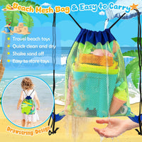REZUCREY Beach Toys with 4 Castle Buckets - image 3
