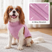 KYEESE 2Pack Dog Sweater for Small Dogs Soft Pet Coats Fleece - 1# Stripe+Purple / Medium (7-11lbs) - image 4