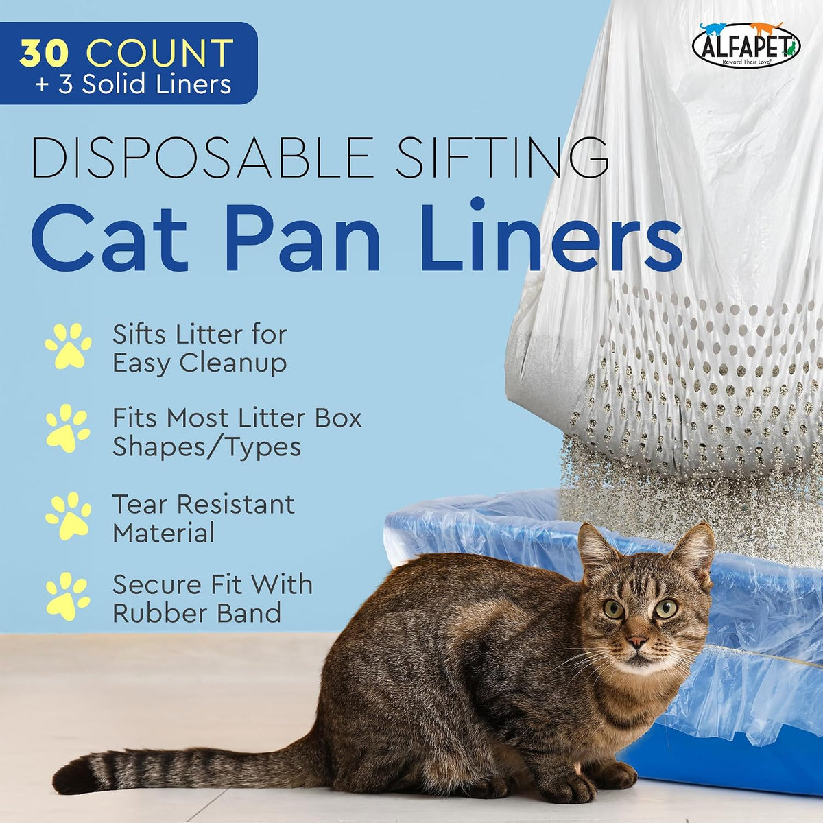 Alfapet Original Sifting Cat Litter Box Liners - image 2