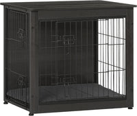 27" Dog Crate Furniture, Dog Kennel Indoor - Dark Gray / 27.2"L x 20.1"W x 23.6"H