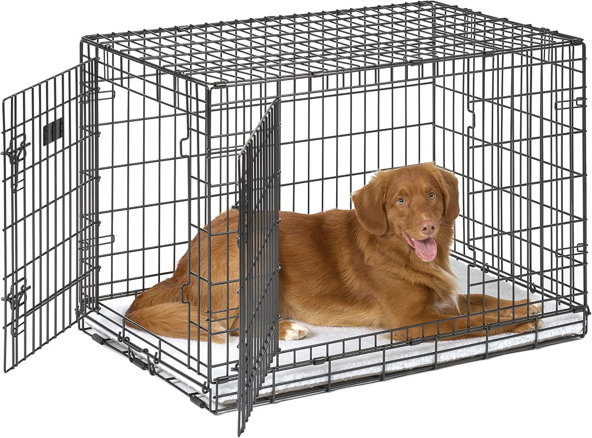 MidWest Homes for Pets Quiet Time Reversible Crate Pan Cover 36' - Mushroom Diamond/Fleece / Crate Pan Cover 36" - image 4