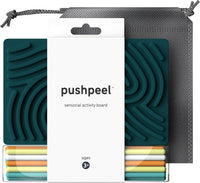 Pushpeel Sensory Activity Board: Silicone Fidget Toy for - Spruce / Original Board