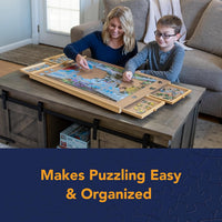 Bits and Pieces The Original Puzzle Board with Drawers - 35" x 26" - 1500 Piece / No Spinner - image 2