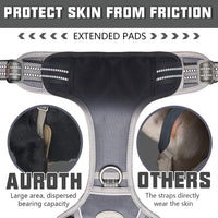 AUROTH Dog Harness for Large Dogs - Grey / XL(Neck:20-31",Chest:26-42"),75-135 lbs - image 4