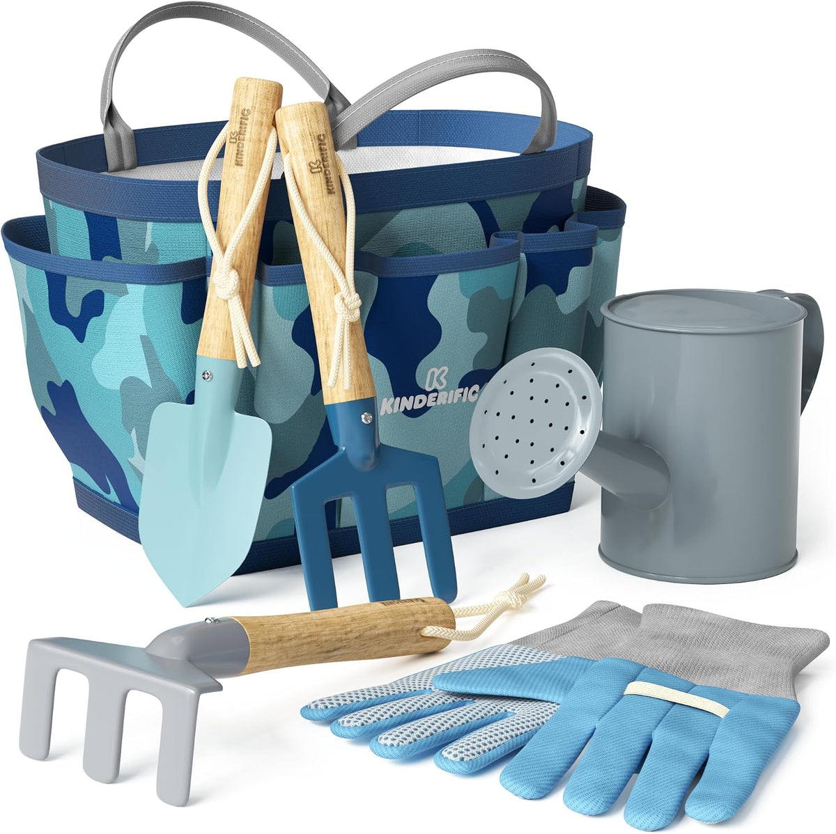 Gardening Set, Tool Kit, for Kids, STEM, Includes Tote Bag - Camo Quest