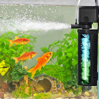 COOSPIDER 400GPH Aquarium Filter with 7W U-V Light for – Essentials for Fish - CTUV-H6F (30-100Gallon)