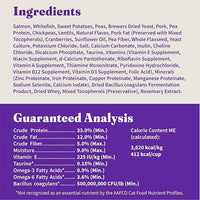 Halo Holistic Cat Food Wild Caught Salmon & Whitefish Formula, Healthy Grains Dry Cat Food, Complete Digestive Health, Kibble for Adult Cats, 10 lb Bag