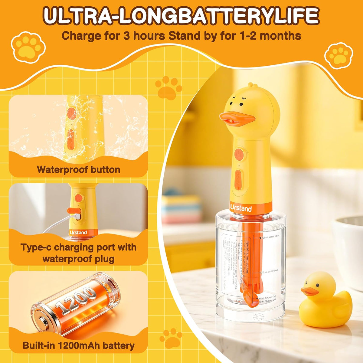 Dog Foaming Soap Dispenser - Upgrade Version with Stirring Mechanism - image 3