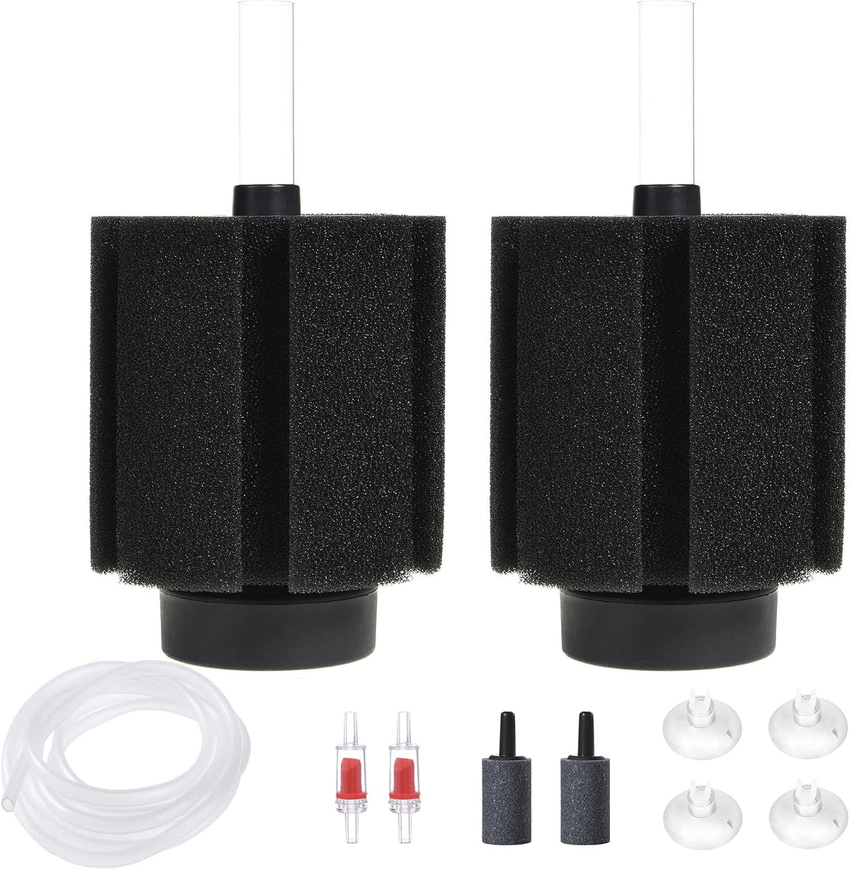 ALEGI Aquarium Bio Sponge Filter with Ceramic Media for 40-75 Gal - 40-75 Gallon 2 pack