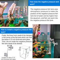 Negative Pressure Aquarium Fish Tank Cool Fish Tank Aquarium Water - image 3