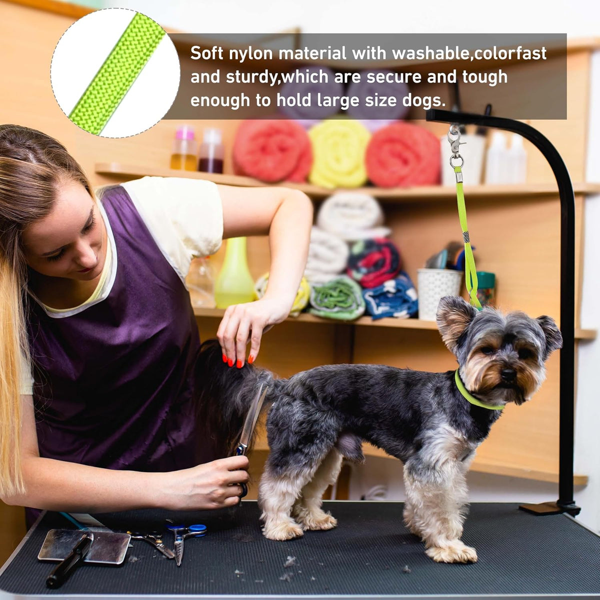 Pet Dog Grooming Loop Adjustable Grooming Noose Sling for Grooming - 2 PACK - image 3