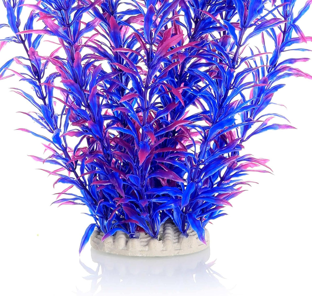 Aquarium Decor Plastic Plants Extra Large 21 Inches Artificial Plants – Essentials for Fish - Purple 2pcs - image 4