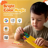 Lucky Art Crayonology bulk crayons, 20 individually wrapped 4-packs of red, yellow, blue and green - view 19