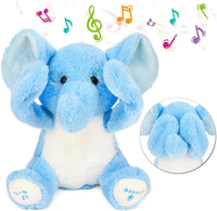 Hopearl Peek A Boo Cow Interactive Repeats What You Say Plush Diary - Elephant