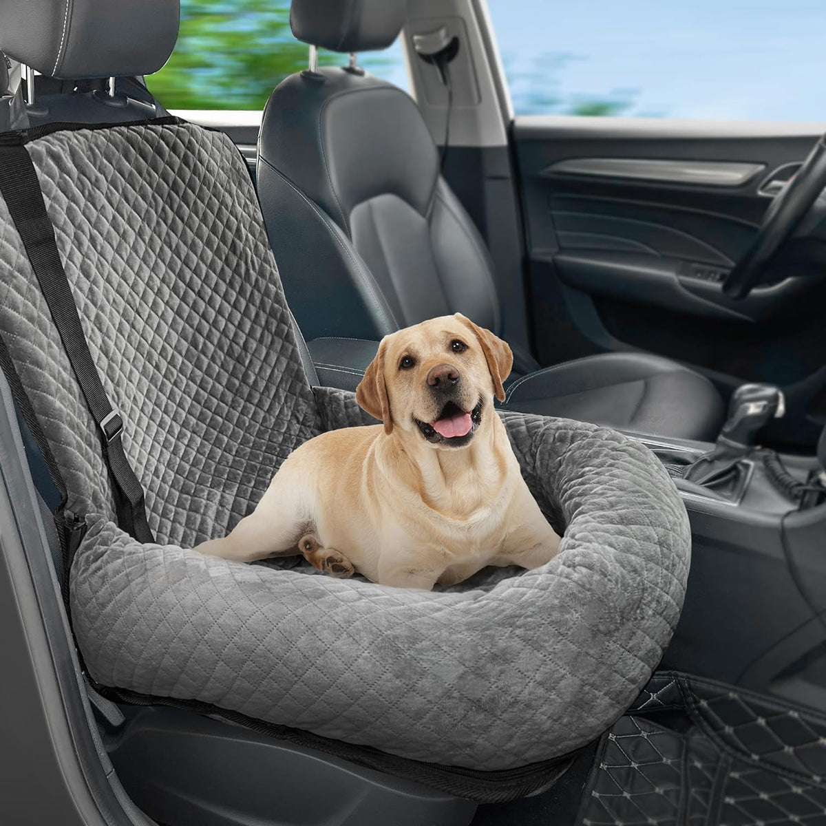 Dog Car Seat for Small Medium Dogs - Gray / Small