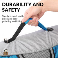 Dog Life Jacket, Small Float Vest for Swimming Boating Kayaking - Small / New Blue - image 3