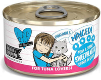 Weruva BFF Minced Natural Wet Cat Food, Tuna and Shrimp Sweethearts in Gravy, 3oz Can, Pack of 24