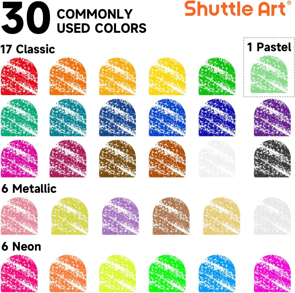 Tempera Paint Sticks, 15 Colors Solid Tempera Paint for Kids - 30 colours - image 2
